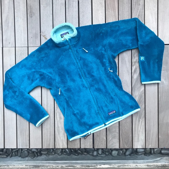 Patagonia | Blue Zip Up Fleece Sweater w Pockets - Picture 1 of 6